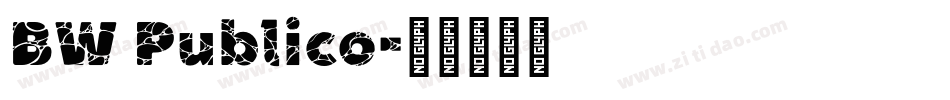 BW Publico字体转换